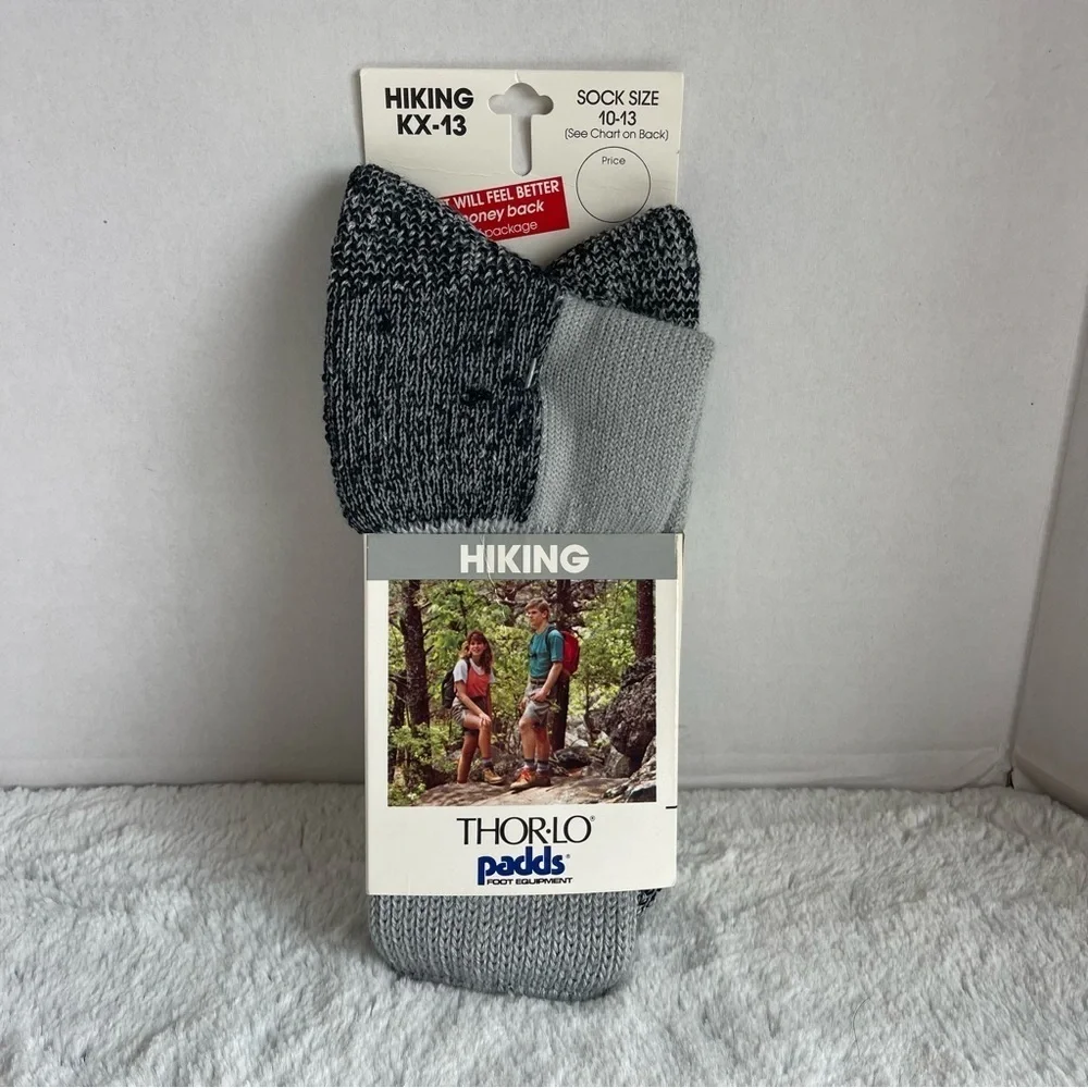 Vintage Thor.Lo Athletic Socks - Black, Gray, White  2 Pairs